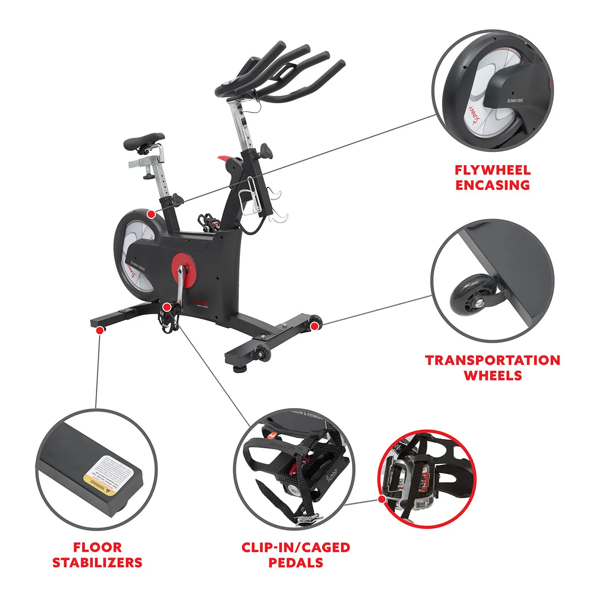 Kinetic Rear Flywheel Drive Indoor Cycling Bike