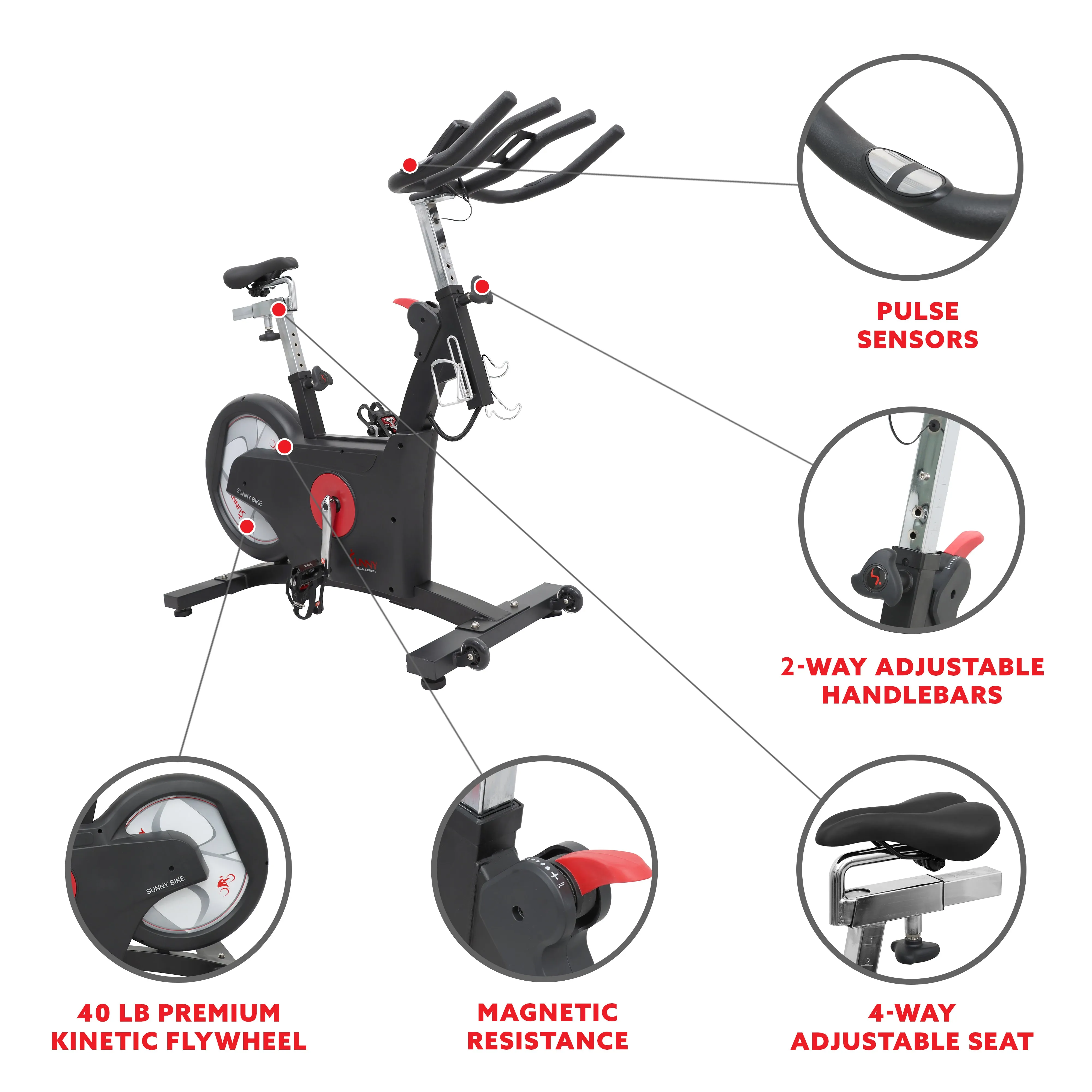 Kinetic Rear Flywheel Drive Indoor Cycling Bike