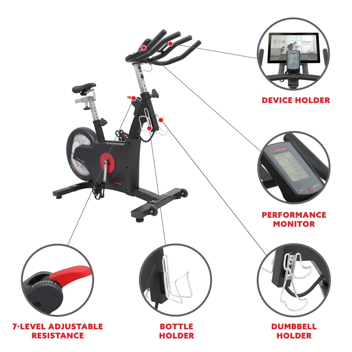 Kinetic Rear Flywheel Drive Indoor Cycling Bike