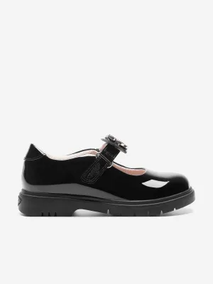 Lelli Kelly Girls Luna 3 Patent Leather Bar Shoes in Black