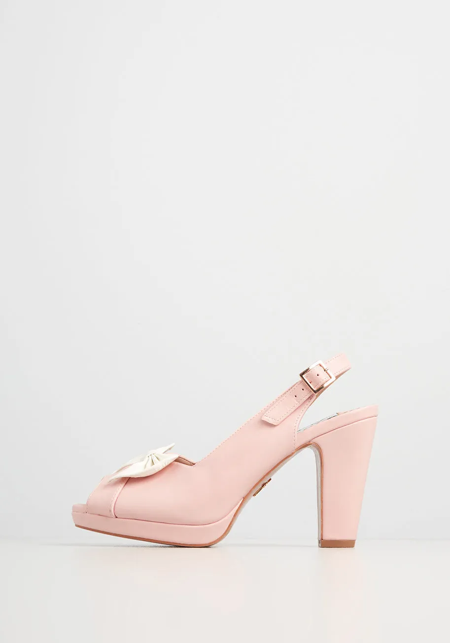 Lulu Hun x Collectif Little Bow Pink Heel