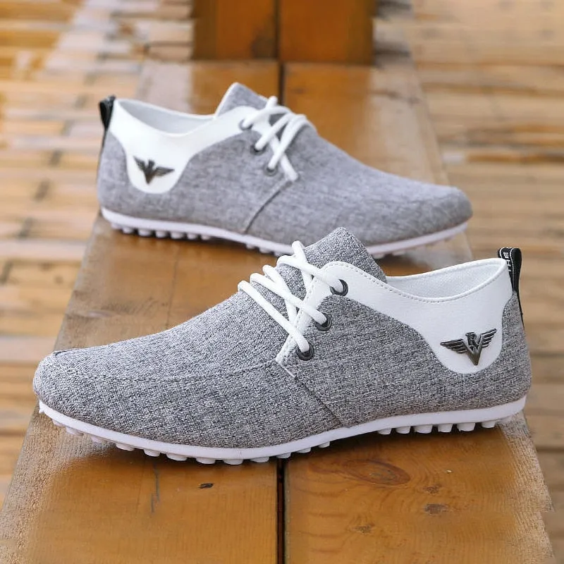 Men Loafers Shoes Canvas Casual Shoes For Men Outdoor Walking