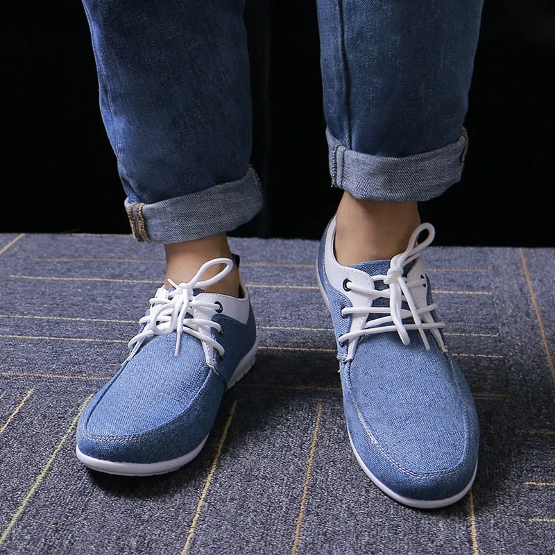 Men Loafers Shoes Canvas Casual Shoes For Men Outdoor Walking