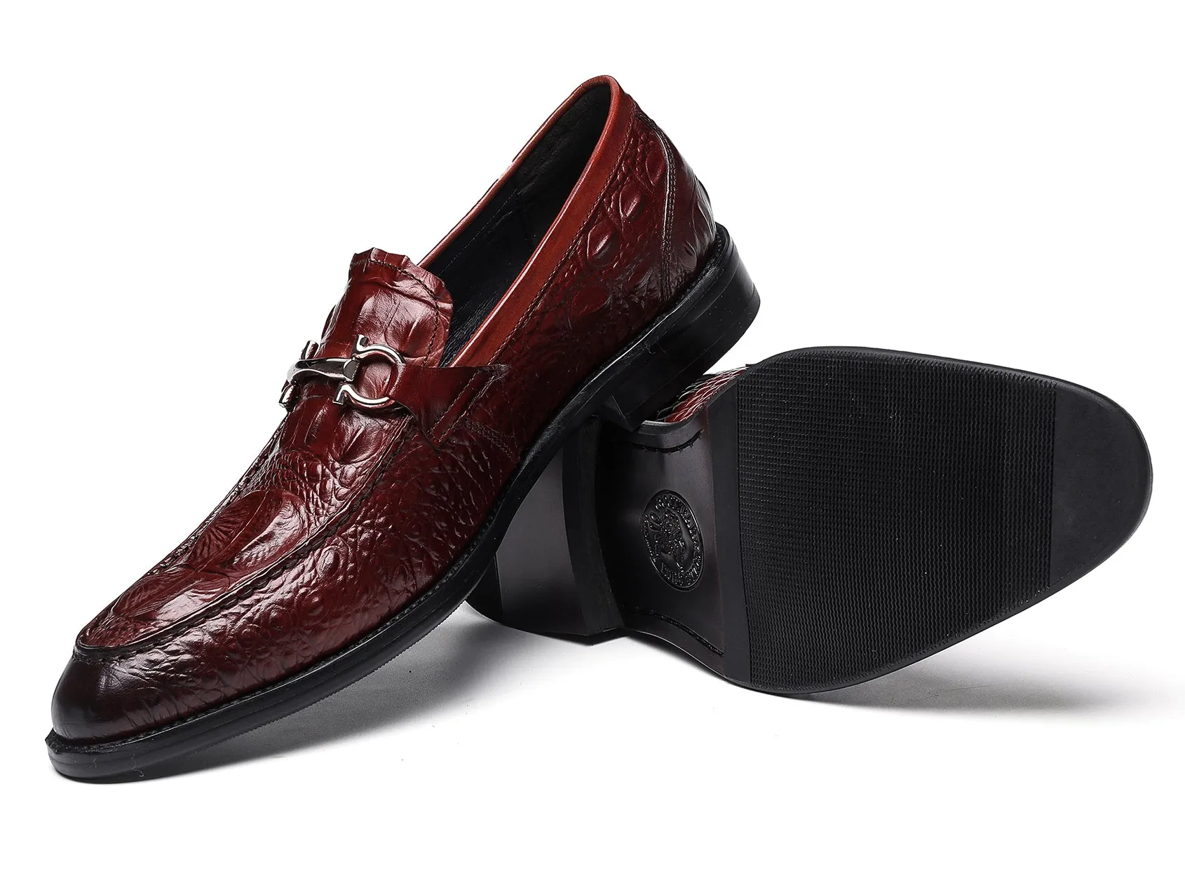 Men's Alligator Patent Loafers