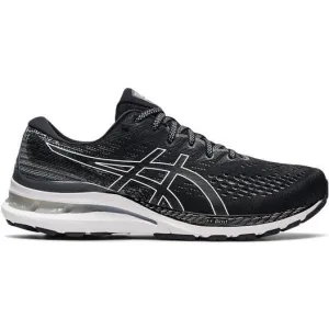 Men's Asics Gel-Kayano 28, Black/White, 13 2E Wide