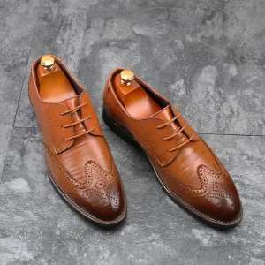 Men's Plus Size Formal Business Casual Leather Shoes