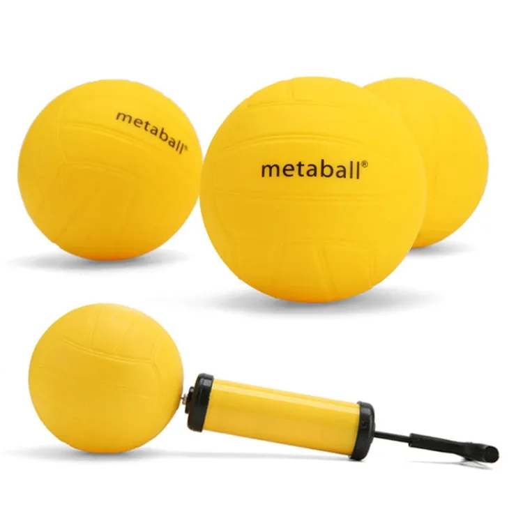 Metaball 6 in 1 Outdoor Mini Inflatable Volleyball   Volleyball Net   Pump Spike-ball Game Set