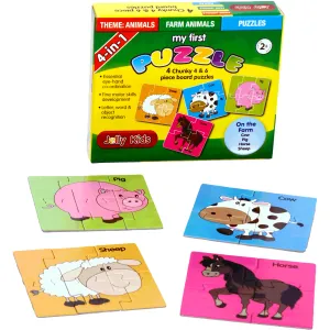 My First Puzzle: 4 in 1 Farm Animal Set