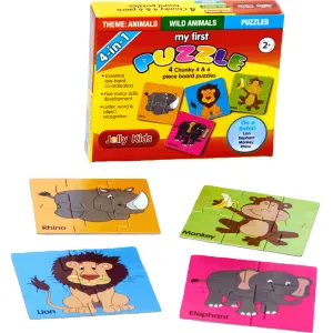 My First Puzzle: 4 in 1 Wild Animal Set