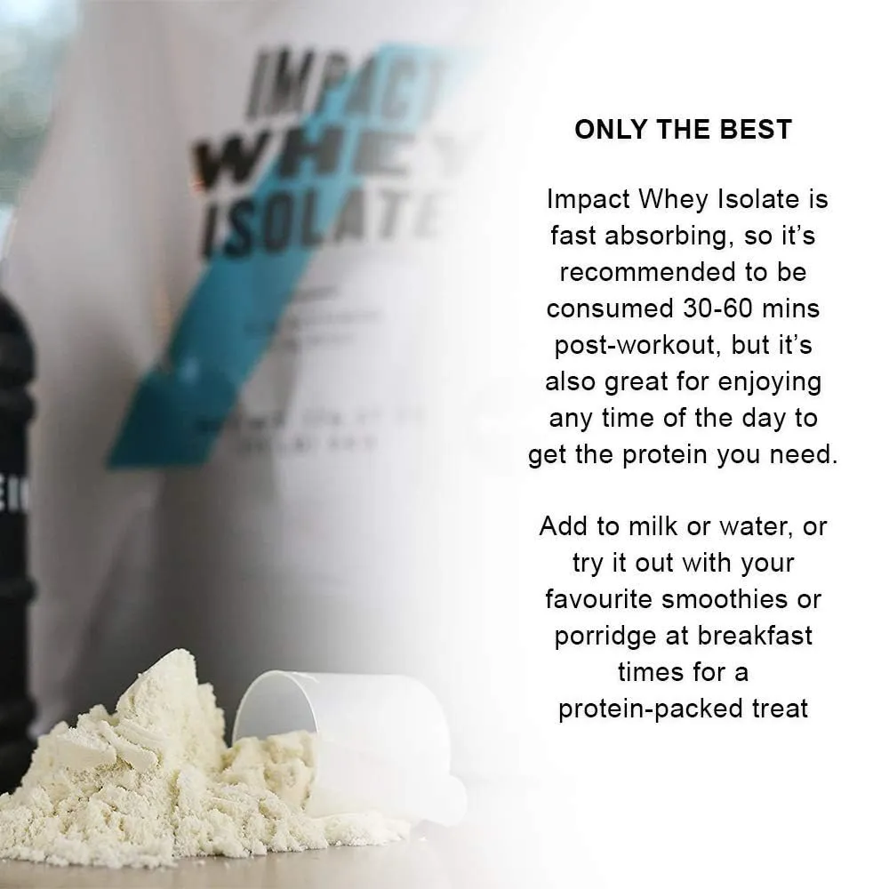 My Protien Impact Whey Isolate Premium Whey Protein Powder - 2.5kg (Chocolate Brownie)