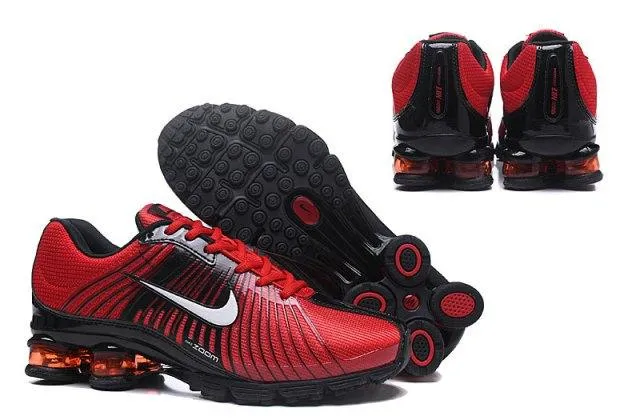 NA Shox Fabrique 2018 Red Black White Mens Running Sneakers