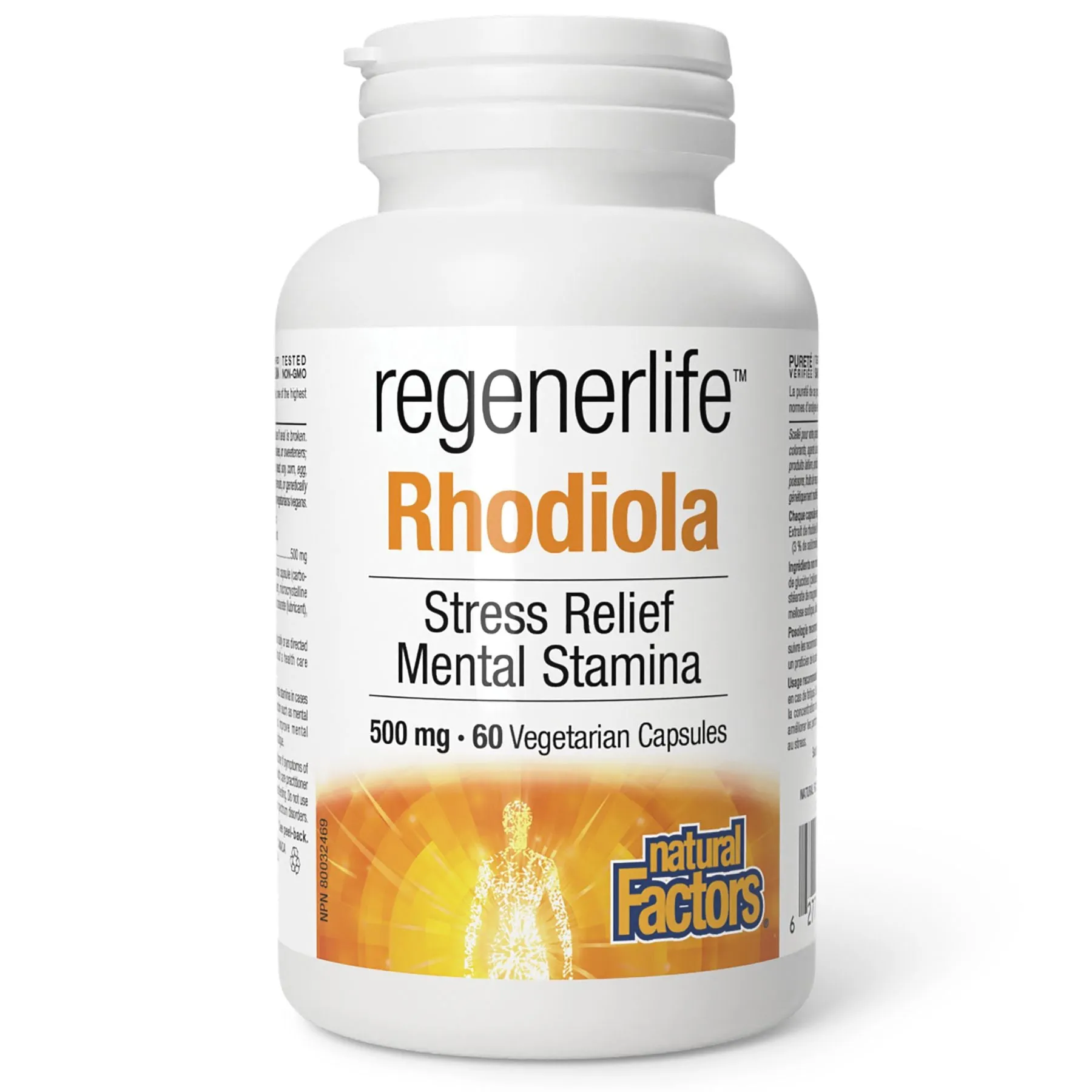 Natural Factors regenerLife Rhodiola 500mg 60s