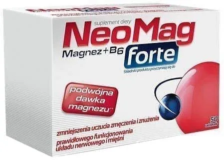 NEOMAG Forte x 50 tablets, magnesium ions, vitamin B6