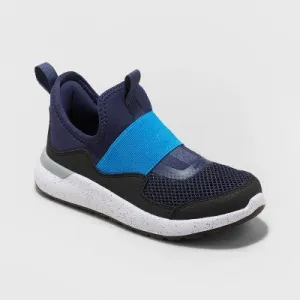 New - Kids' Fern Slip-On Performance Sneakers - All in Motion Black/Navy 3