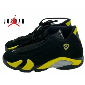 Nike Air Jordan 14 Retro GS Thunder Black Yellow 487524 070 shoes Sz 6.5Y