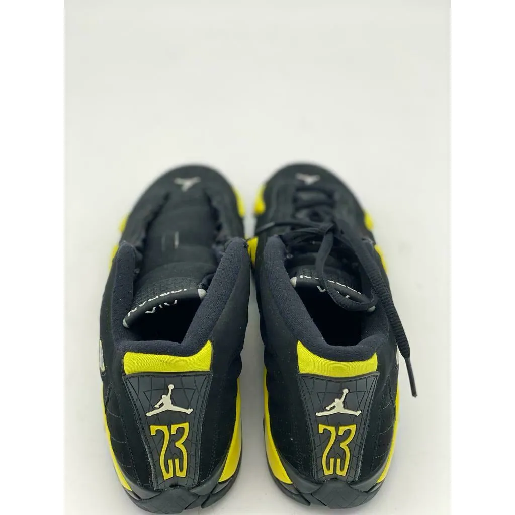 Nike Air Jordan 14 Retro GS Thunder Black Yellow 487524 070 shoes Sz 6.5Y