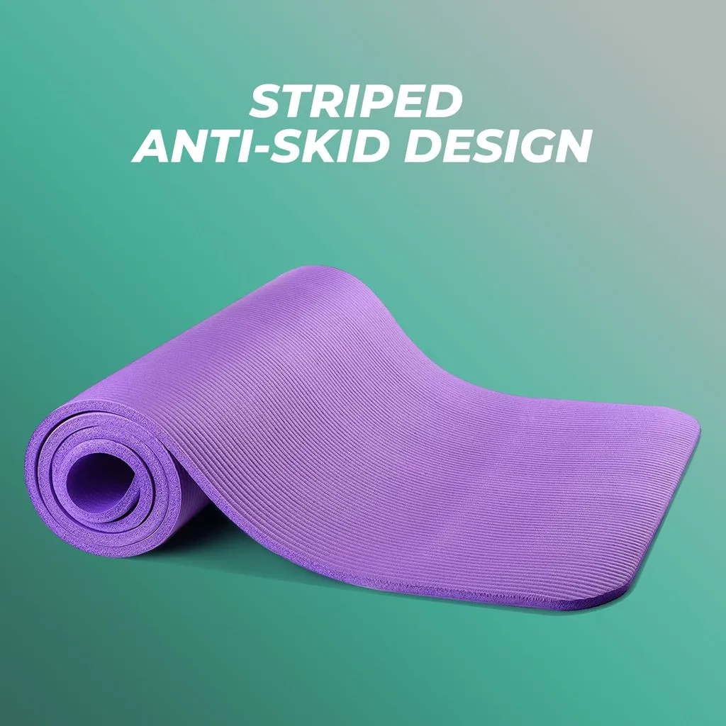 Non-Slip High-Density NBR Yoga Mat 1.5CM Purple Verpeak