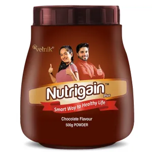 Nutrigain Plus Ayurvedic Weight Gainer Supplement Powder Chocolate Flavour 500 gm (pack of 2)