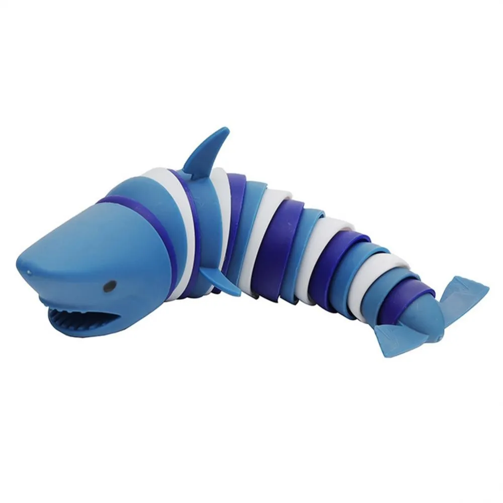 Ocean Shark Dolphin Decompression Fun Squeeze Toy Children's Educational Caterpillar Stress Relief Toy Adult Birthday Gift