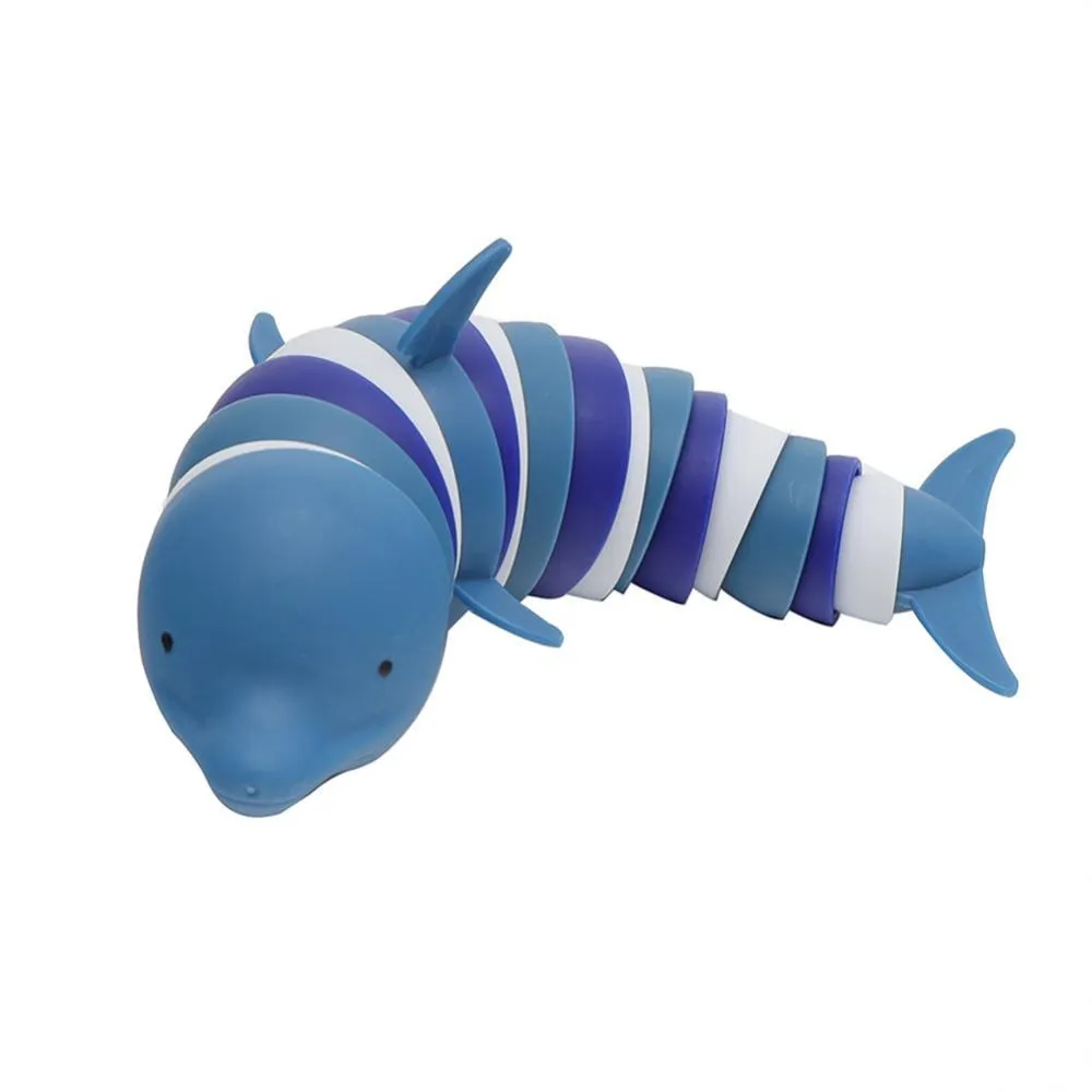 Ocean Shark Dolphin Decompression Fun Squeeze Toy Children's Educational Caterpillar Stress Relief Toy Adult Birthday Gift