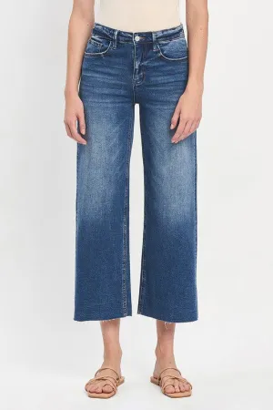 Olivia Cropped Wide Leg Jean (Vervet)