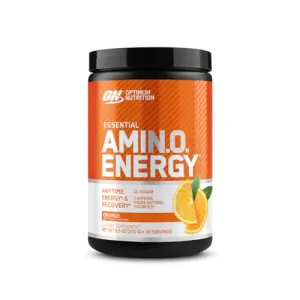 Optimum Nutrition (ON) Amino Energy - Pre Workout with Green Tea Extract, BCAA, Amino Acids, Green Coffee Extract, Energy Powder - Orange Cooler, 30 Servings