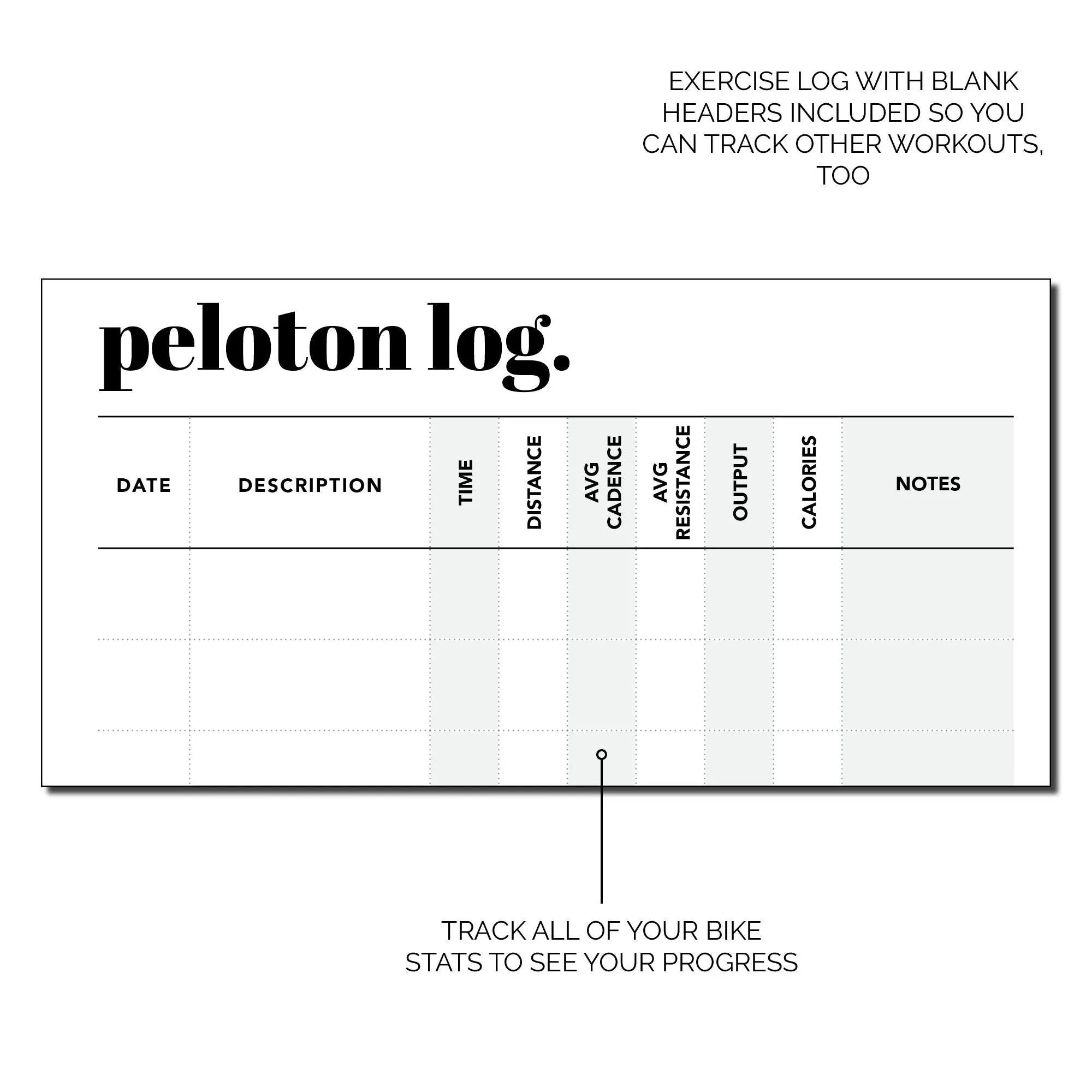 Peloton Log & Exercise Tracker