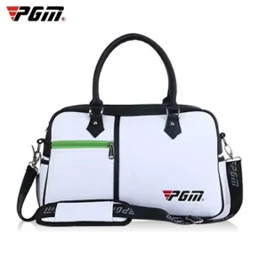 PGM Golf Ultra Light Portable PU Ball Bag Large Capacity Clothes Bag(White)