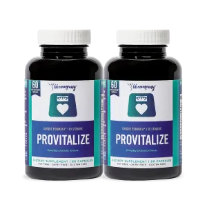 Provitalize (2 Bottles) - Probiotic Supplement For Menopause Symptoms (120 Capsules) - New1