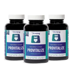 Provitalize (3 Bottles) - Probiotic Supplement For Menopause Symptoms (180 Capsules) - new1