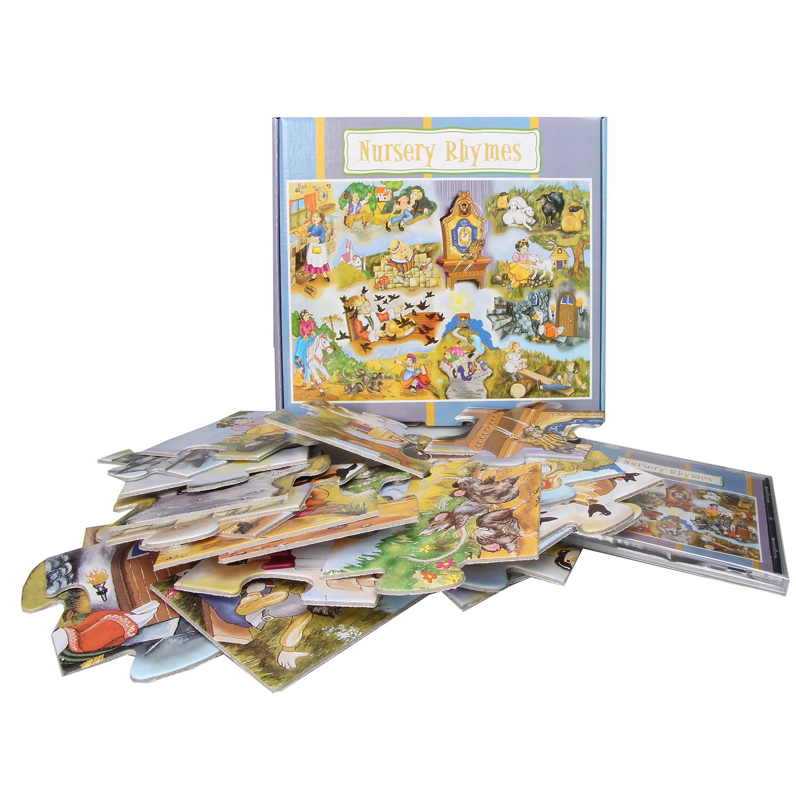 Puzzle LooknListen NurseryRhymes CD 24pc