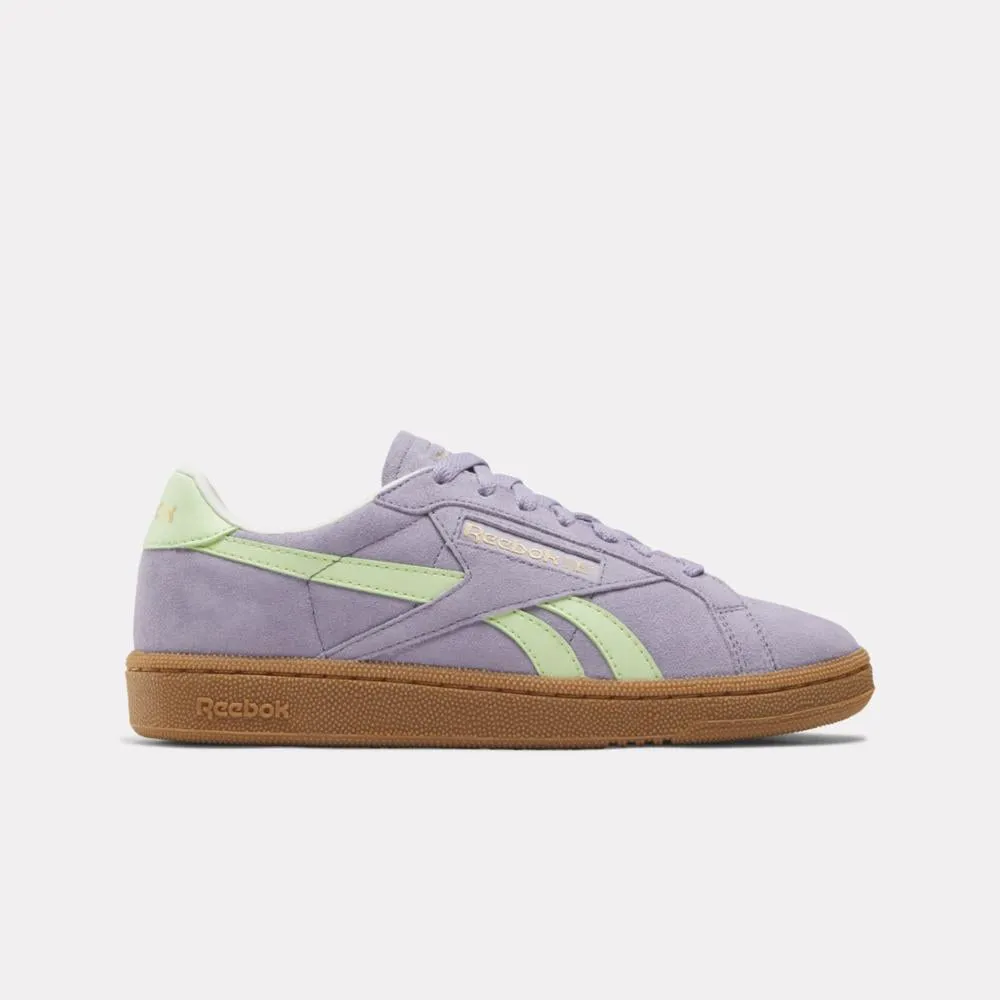 Reebok Footwear Women Club C Grounds UK Shoes DUSKPURPLE/ASTROLIME/GUM