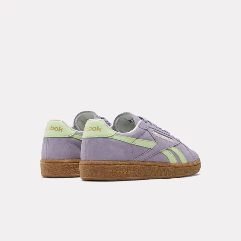 Reebok Footwear Women Club C Grounds UK Shoes DUSKPURPLE/ASTROLIME/GUM