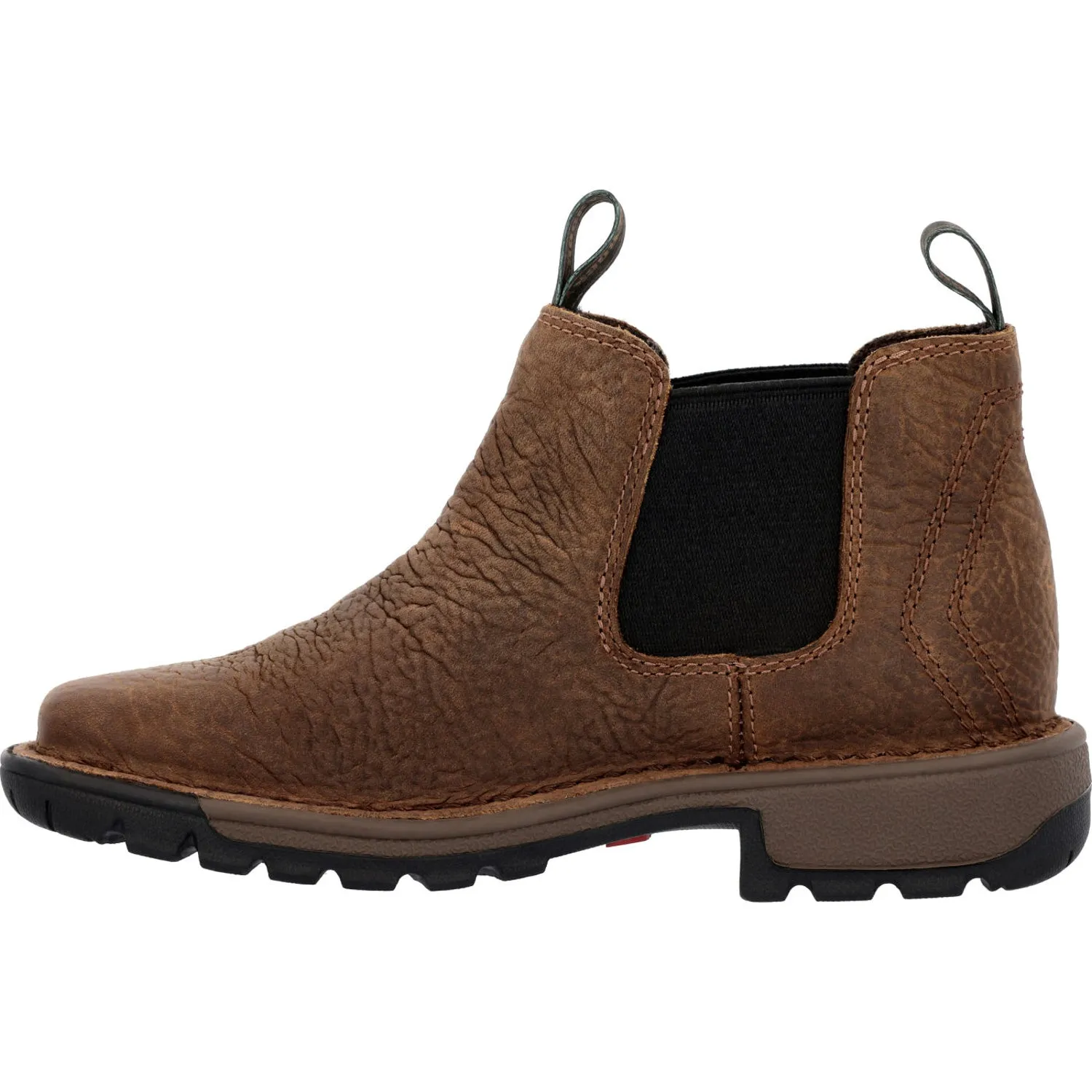 Rocky Kids Boys Brown Leather Legacy 32 Western Work Boots