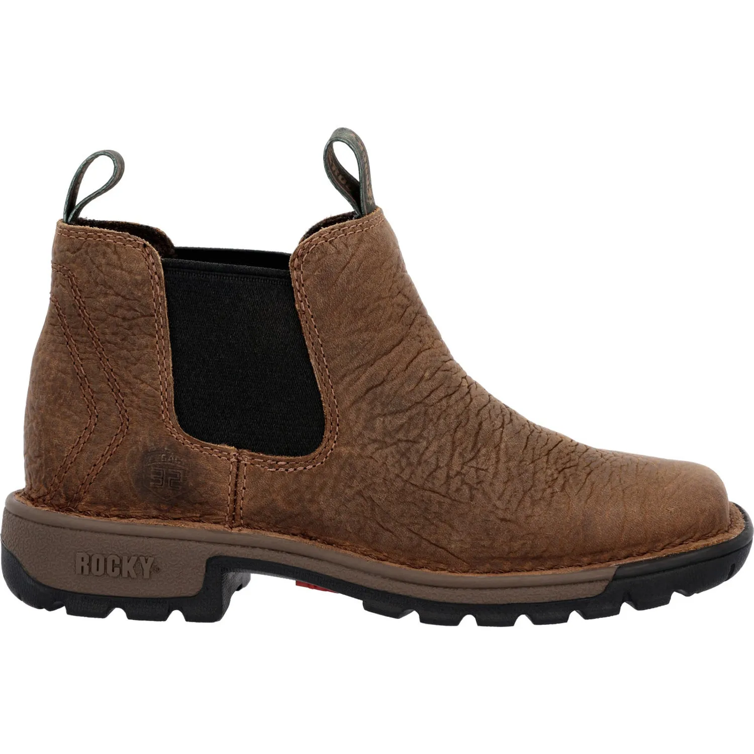 Rocky Kids Boys Brown Leather Legacy 32 Western Work Boots