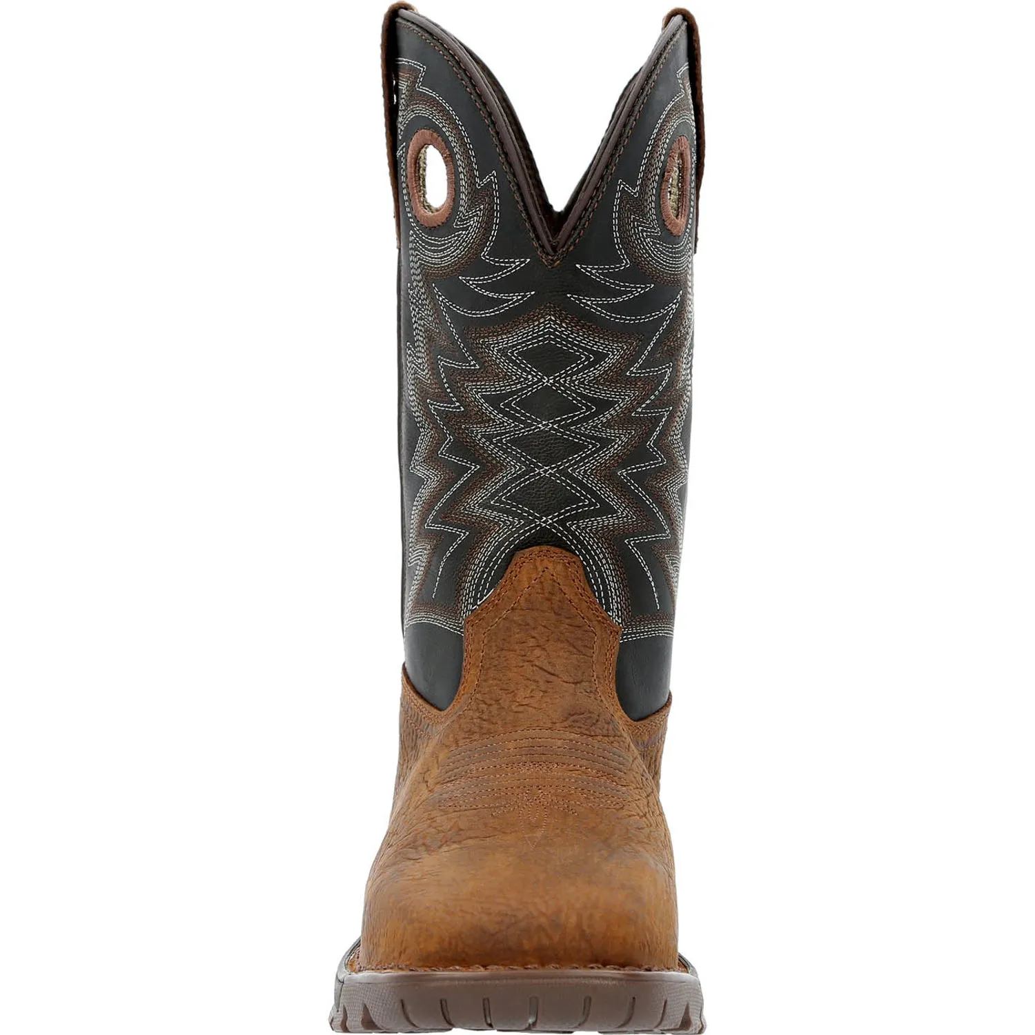 Rocky Mens Brown/Black Leather ST Legacy 32 WP Cowboy Boots