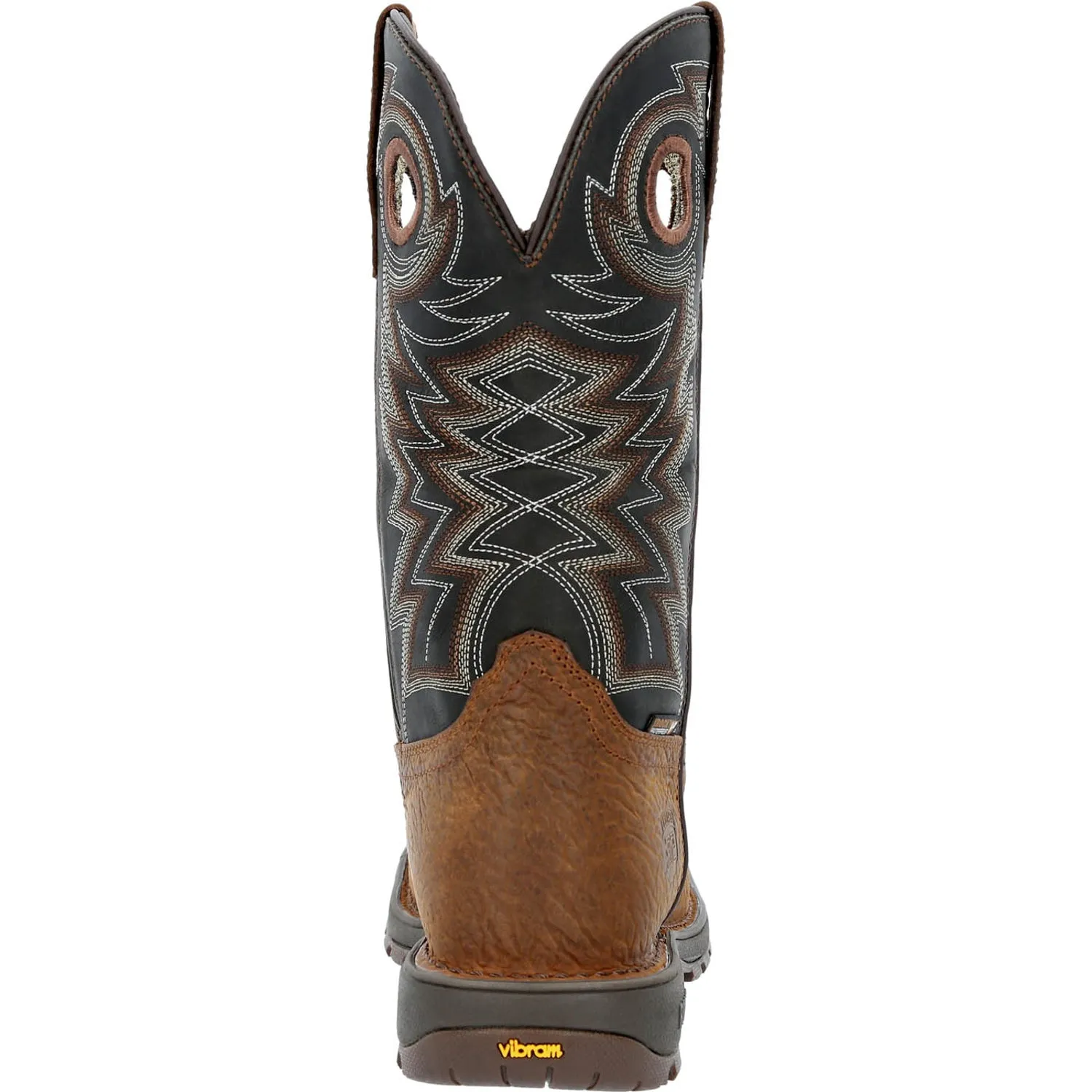 Rocky Mens Brown/Black Leather ST Legacy 32 WP Cowboy Boots