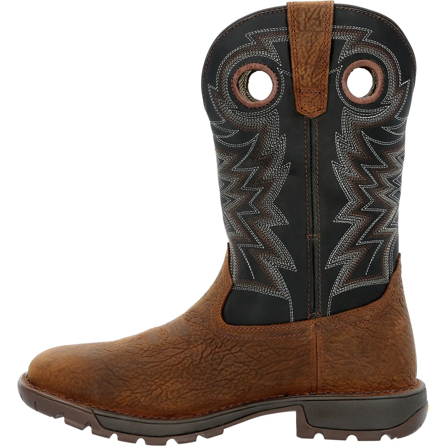 Rocky Mens Brown/Black Leather ST Legacy 32 WP Cowboy Boots