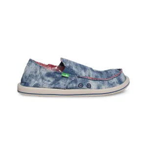 SANUK Donny Acid Washed Denim Shoes - Men's