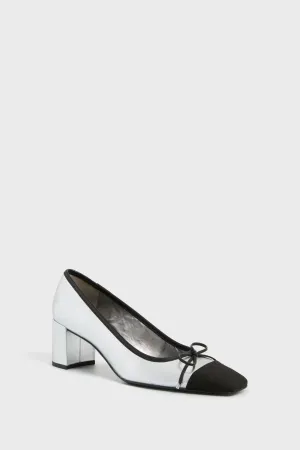 Silver Arissa Block Casual Heels