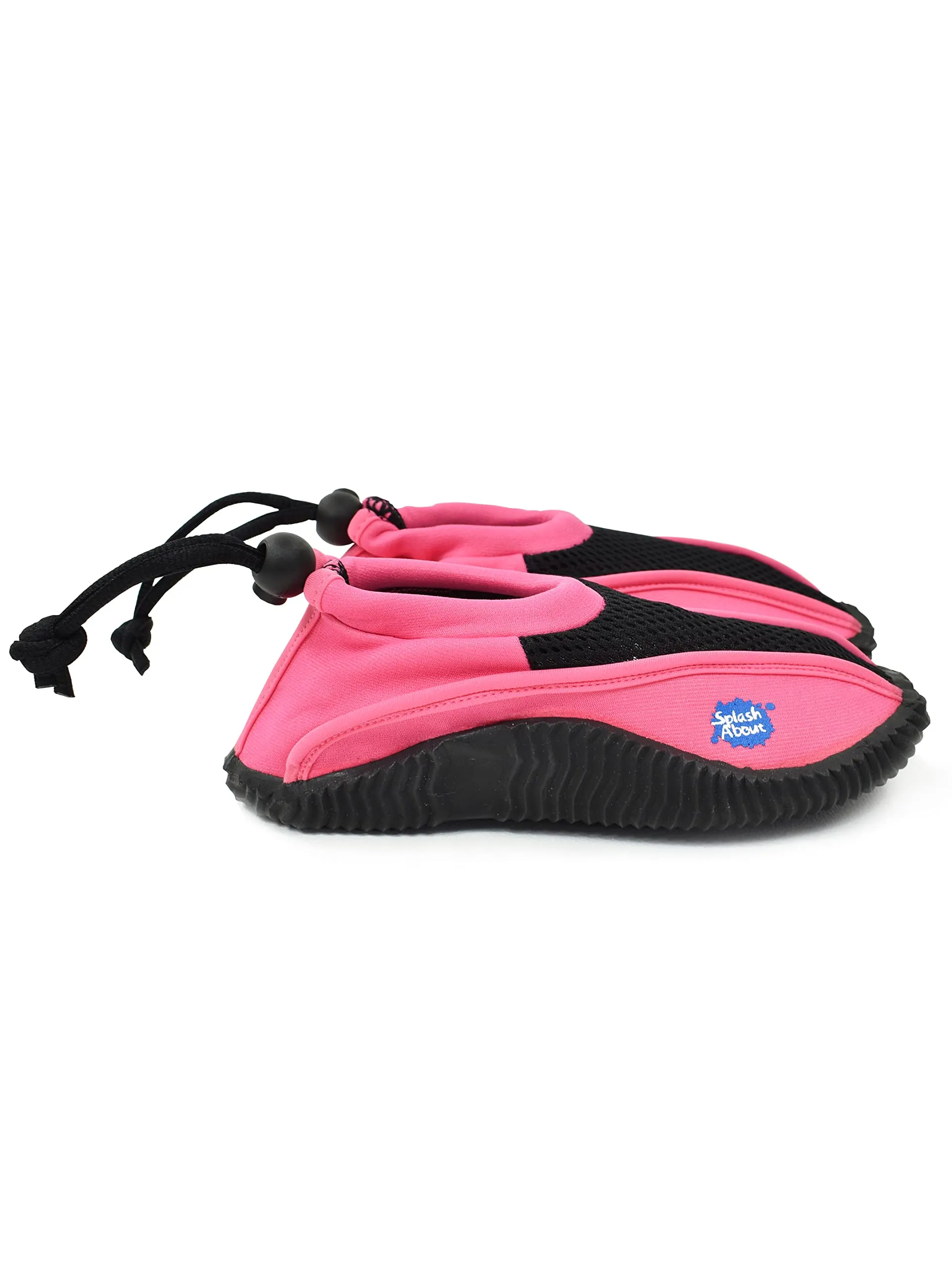 Splash About Kids Pool and Beach Shoes, Swimming Shoes, Pink Classis, Size UK-10/17 Cm (5 Years), Neoprene & Mesh Upper Body, Firm Sole, UPF 50  Sun Protection.