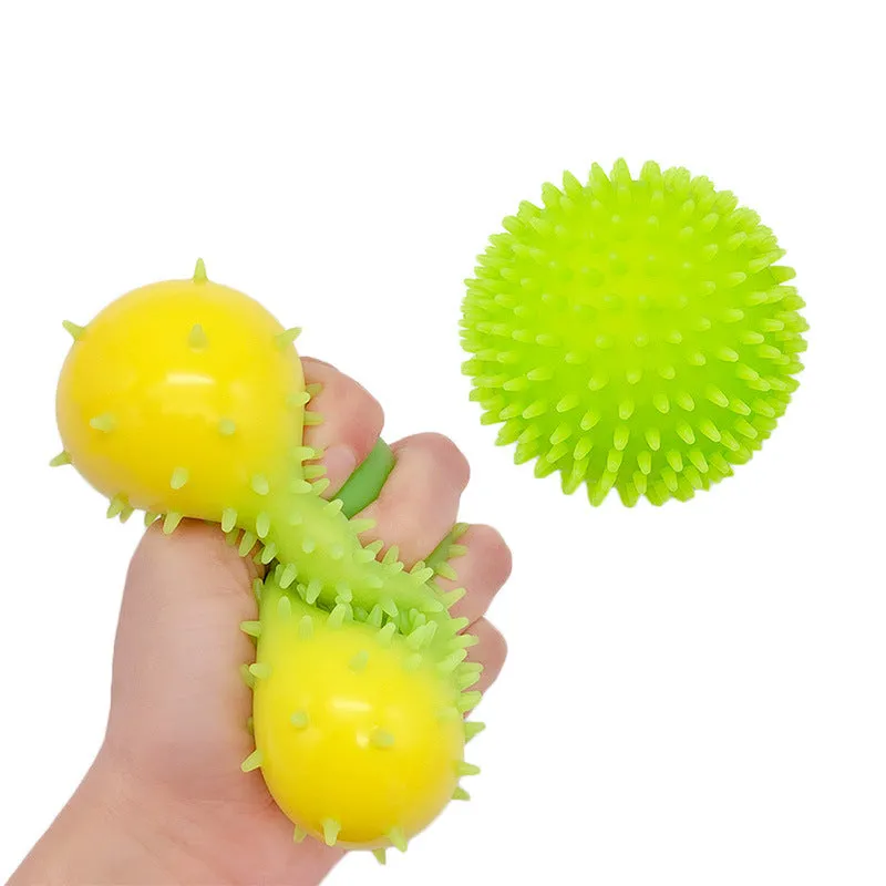 Stress Relief Hand Pinch Squeeze Pressure Relief Toy TPR Decompression Anti-Anxiety Burr Vent Stress Relief Ball