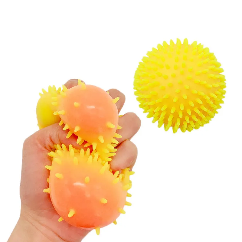 Stress Relief Hand Pinch Squeeze Pressure Relief Toy TPR Decompression Anti-Anxiety Burr Vent Stress Relief Ball