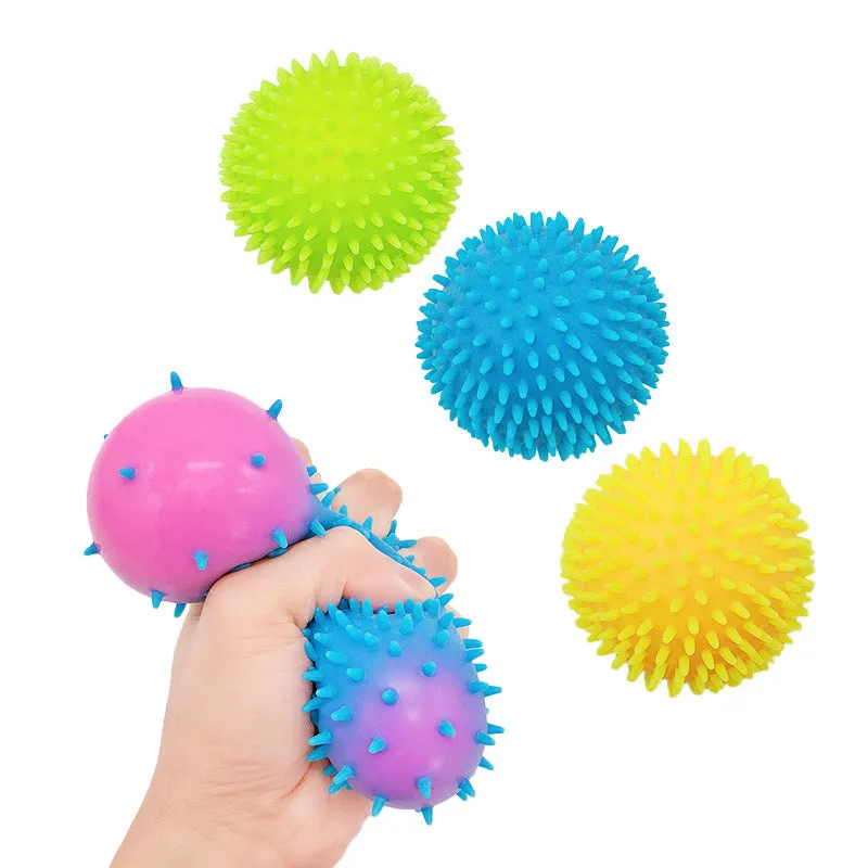 Stress Relief Hand Pinch Squeeze Pressure Relief Toy TPR Decompression Anti-Anxiety Burr Vent Stress Relief Ball