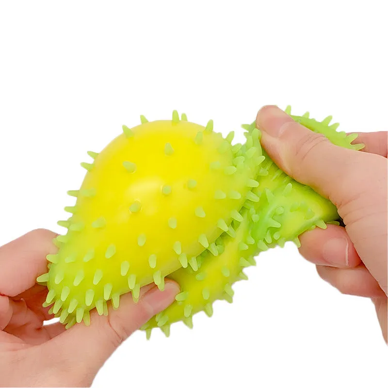 Stress Relief Hand Pinch Squeeze Pressure Relief Toy TPR Decompression Anti-Anxiety Burr Vent Stress Relief Ball