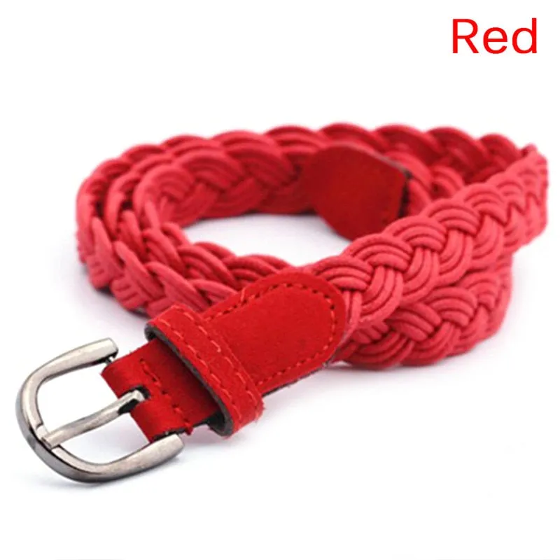 Stretch Canvas Leather Belts for Men Female Casual Knitted Woven Military Tactical Strap Male Elastic Belt for Pants Jeans