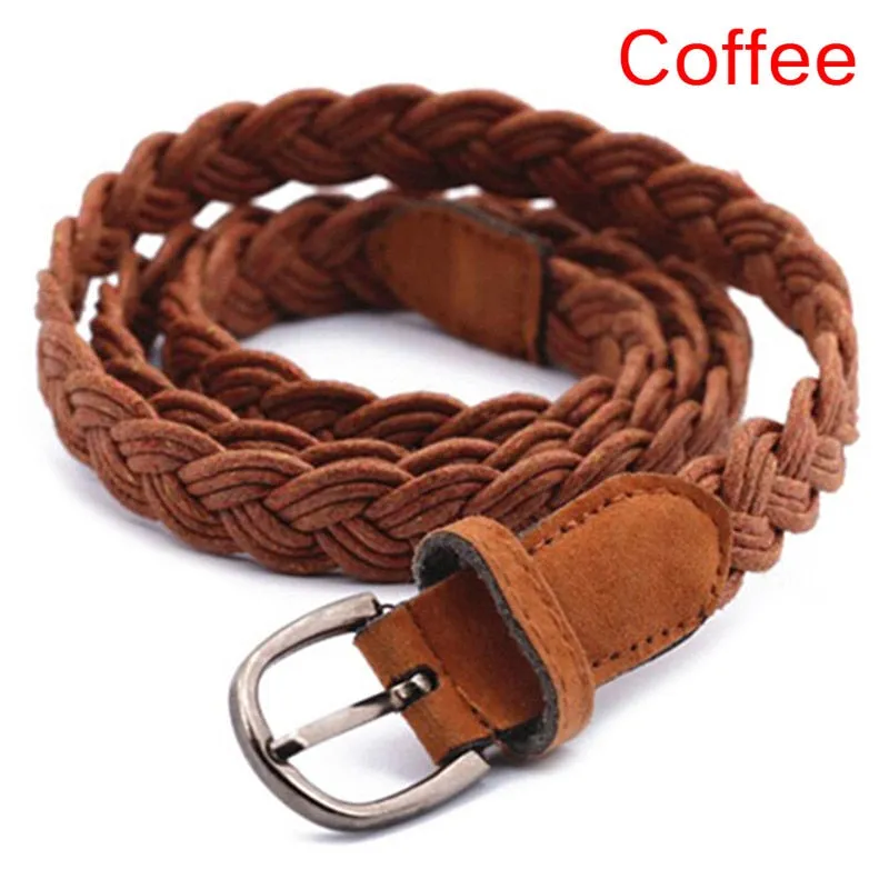 Stretch Canvas Leather Belts for Men Female Casual Knitted Woven Military Tactical Strap Male Elastic Belt for Pants Jeans