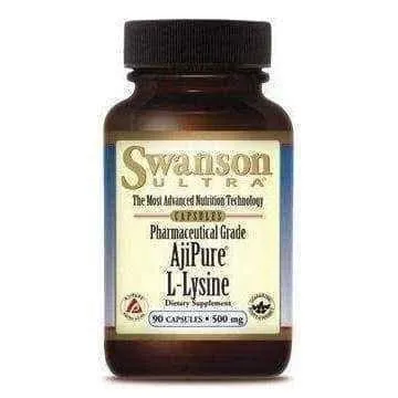 SWANSON Ajipure L-Lysine 500mg x 90 capsules