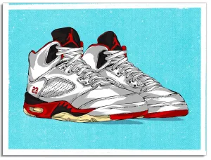 The Twelve: Wear Your Jays Jordan 5 Silkscreen Print by Eric Pagsanjan