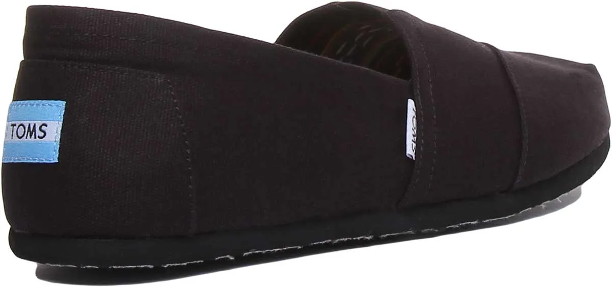 Toms Classic Slip On In Black Mono